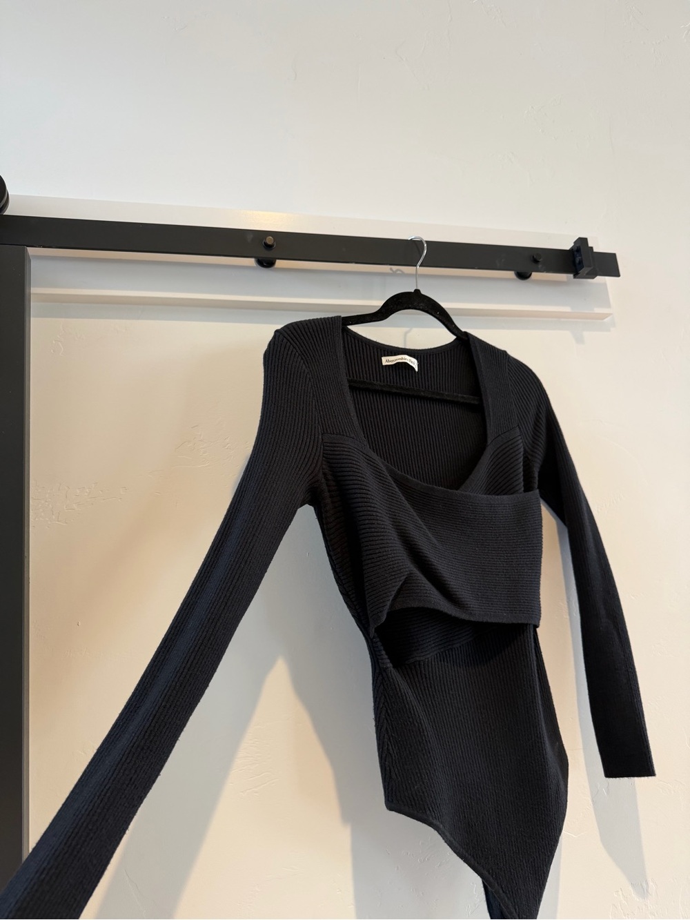 Abercrombie & Fitch Black Knit Bodysuit ✨